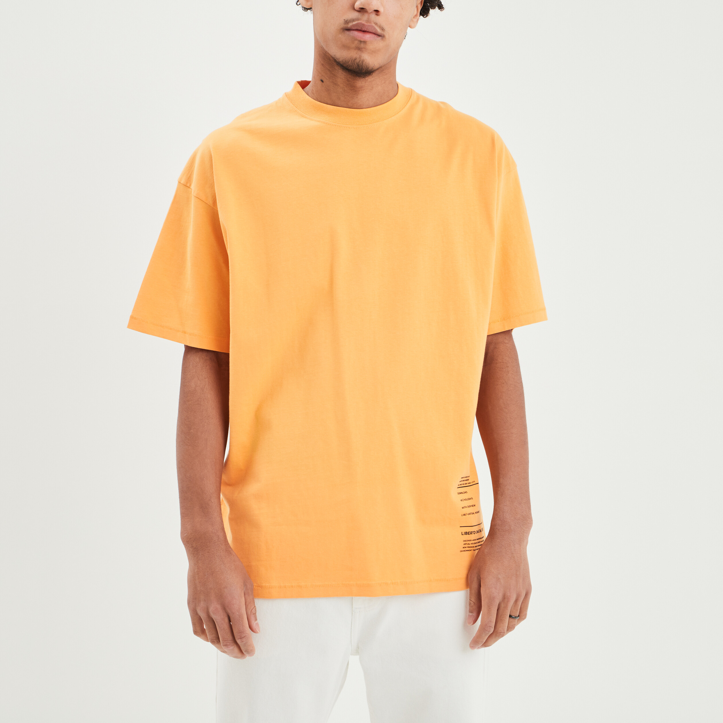 T-shirt manches courtes Liberto orange homme | La Halle