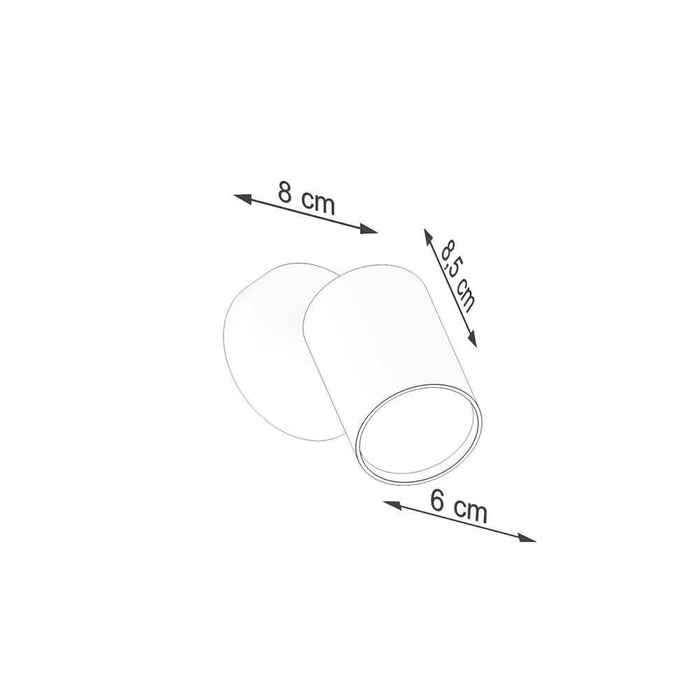famlights Wandleuchte, Wandleuchte Len in Weiß GU10, keine Angabe, Leuchtmittel enthalten: Nein, warmweiss, Wandleuchte, Wandlampe, Wandlicht