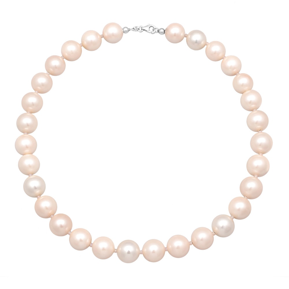 Elli Elli Collier Femmes Tendance vintage avec perles de coquillage en argent sterling collier