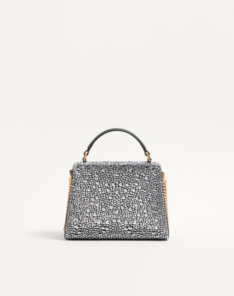 Bolsa Valentino Garavani Vsling Mini com Strass e Logotipo de Joia