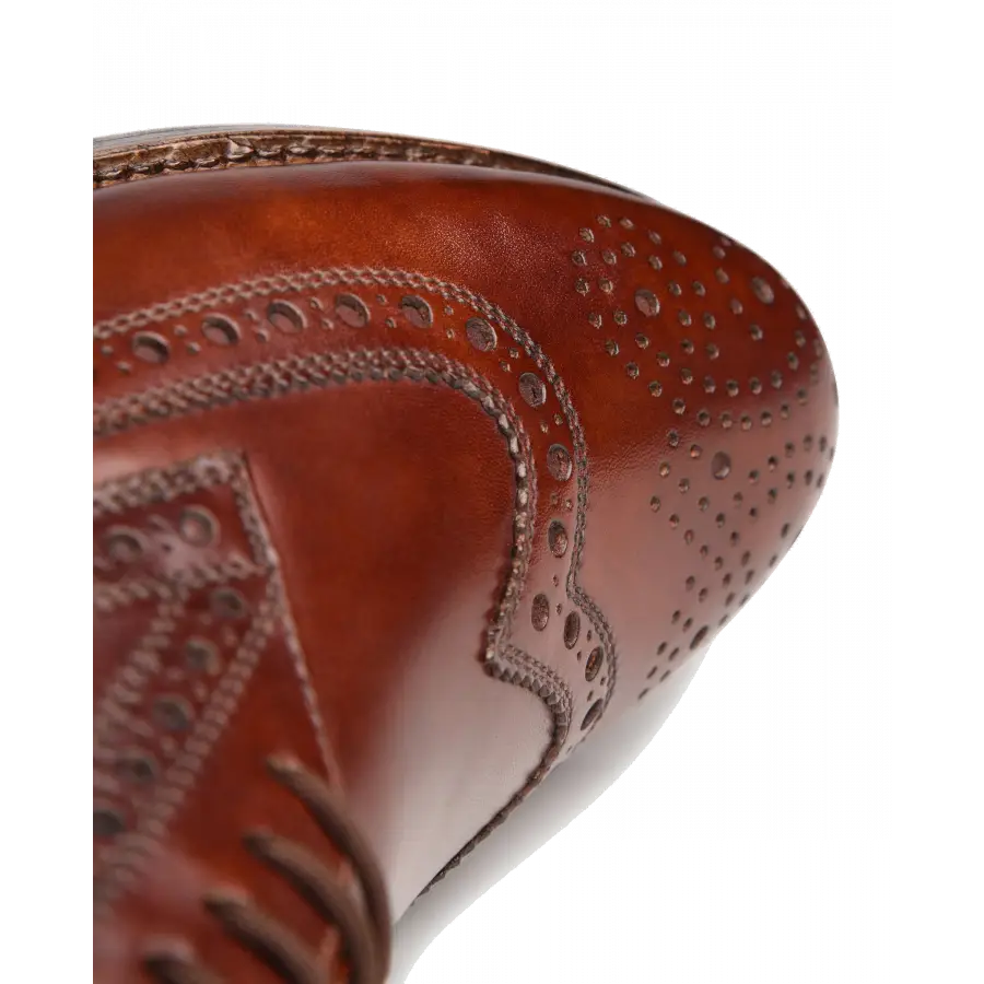 Heinrich Dinkelacker - Businessschuhe Derby ZÜRICH FULL-BROGUE AC Kalbsleder - beige