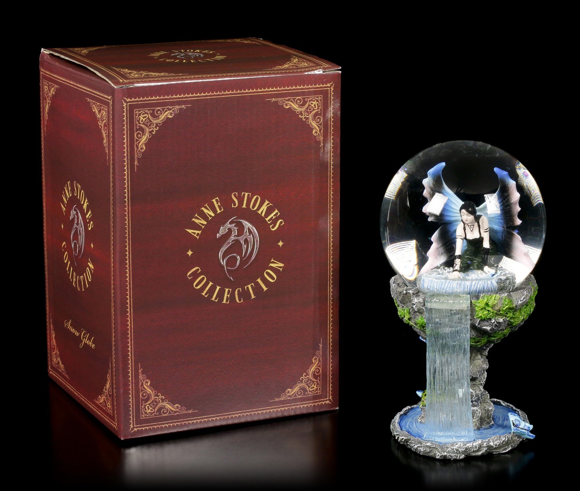 Figuren Shop GmbH Fantasy-Figur Elfen Schneekugel - Immortal Flight by Anne Stokes - Fantasy Deko