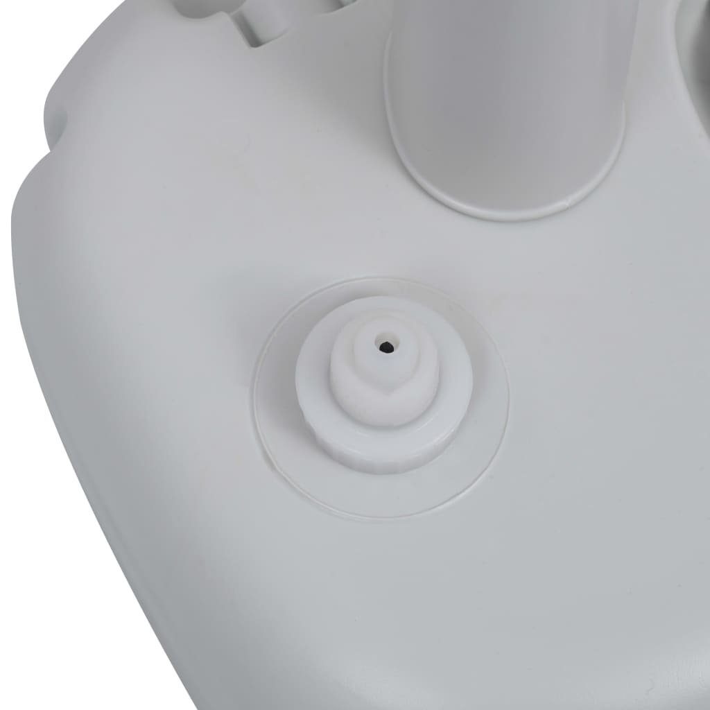 vidaXL Campingtoilette Campingtoilette und Handwaschbecken Set Tragbar Grau