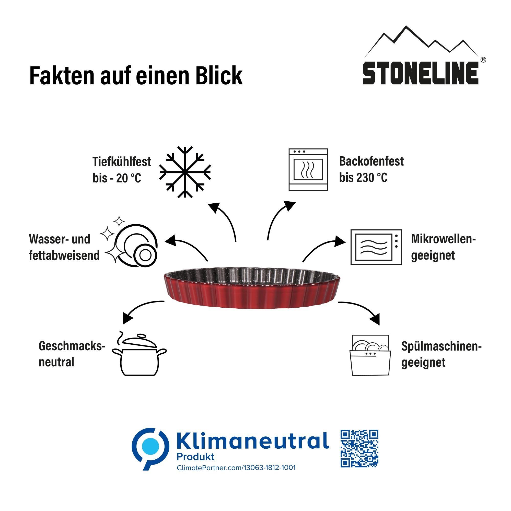 STONELINE Auflaufform, (1-St), KLIMANEUTRAL, mit echten Steinpartikeln, Designed in Germany