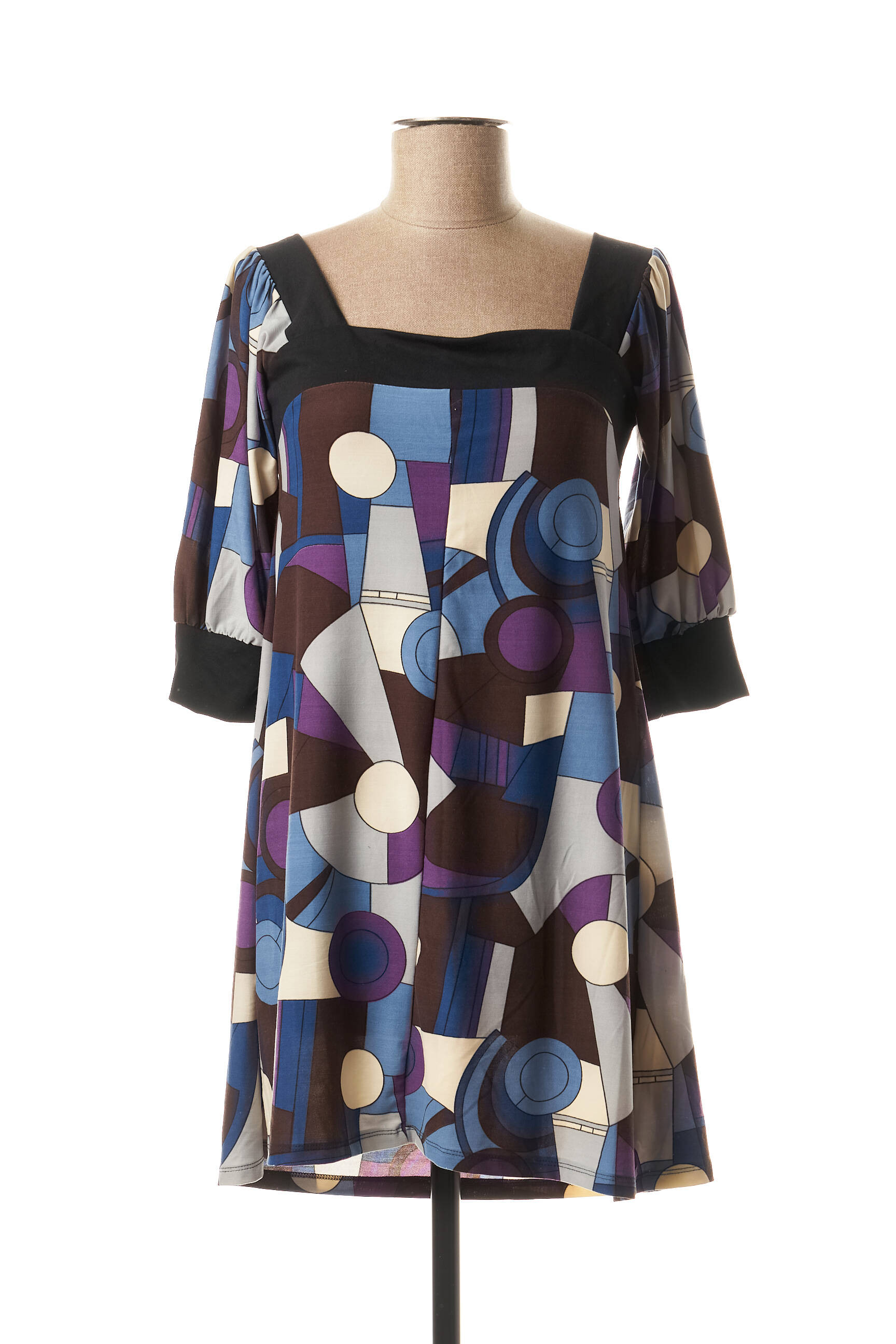 Lavand Tuniquemanchecourte Femme couleur bleu
