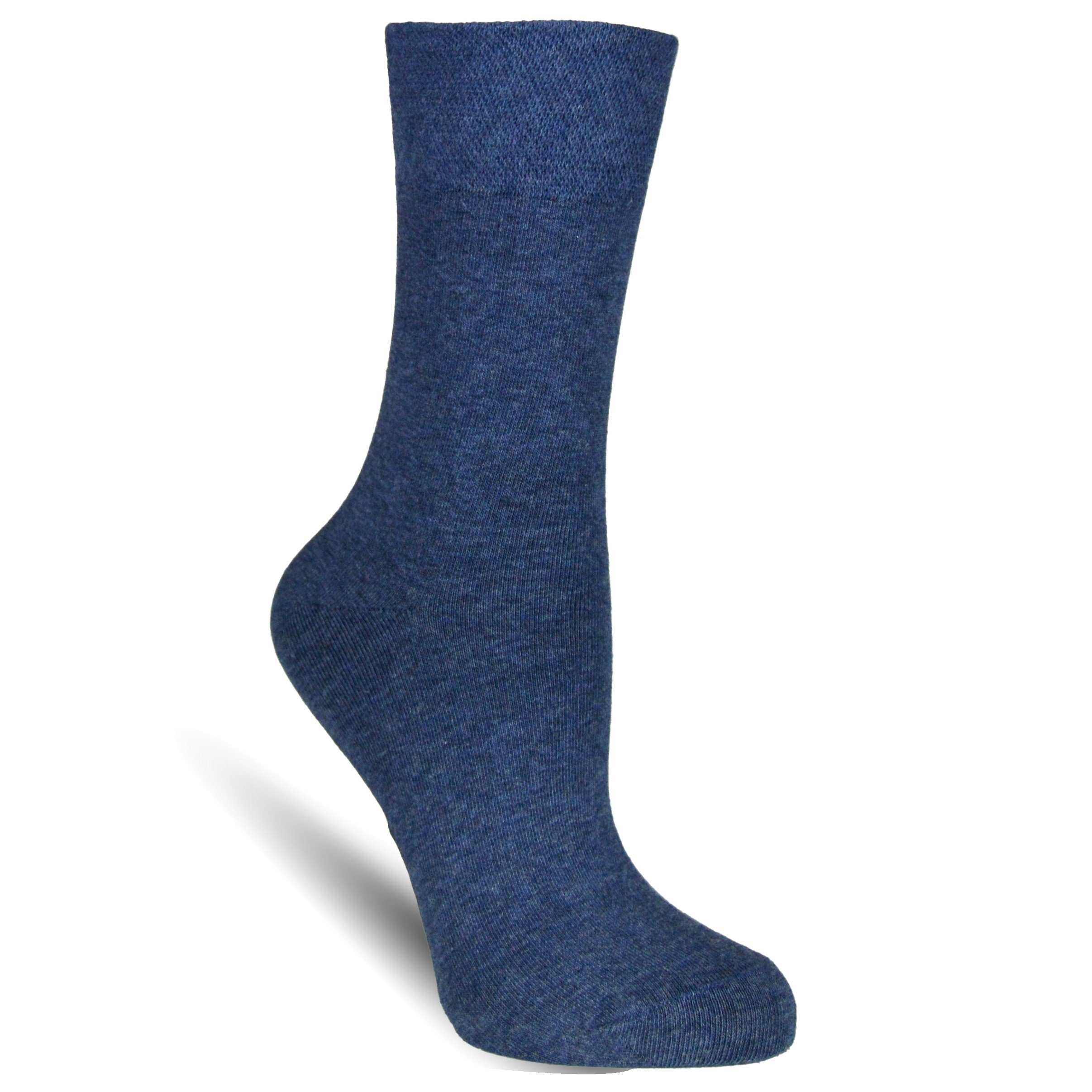 Socked Diabetikersocken Damensocken ohne Gummi (12-Paar) elastische Strümpfe Komfortbund, kein Einschneiden, ohne Naht