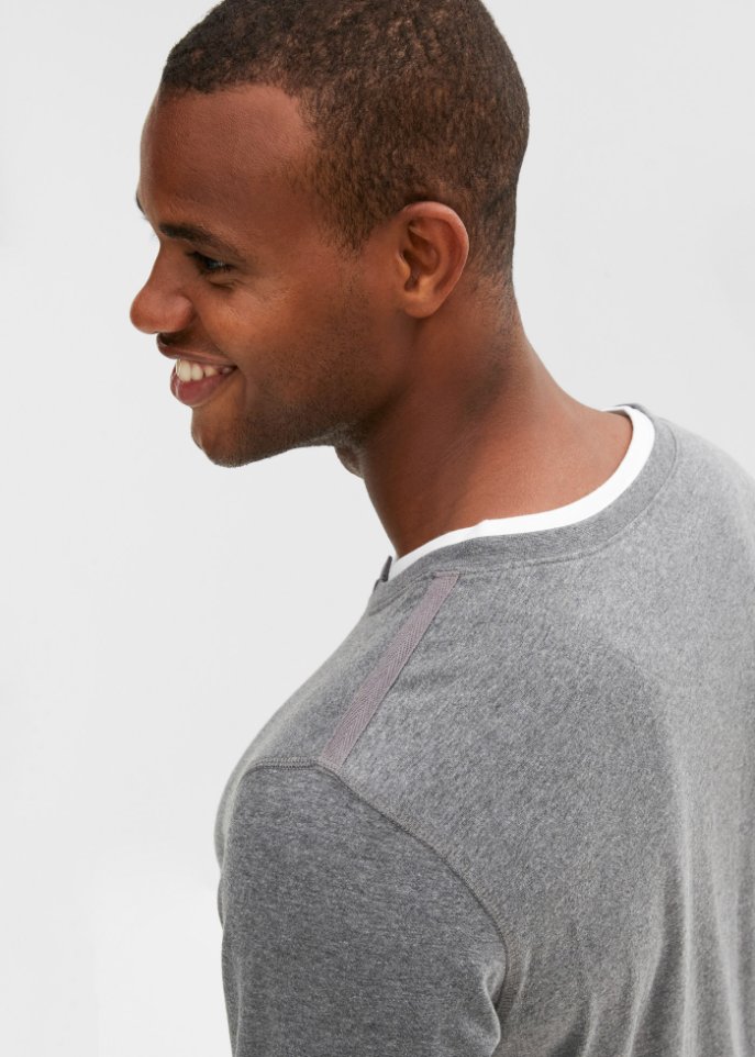 2 in 1 Langarmshirt mit Komfortschnitt