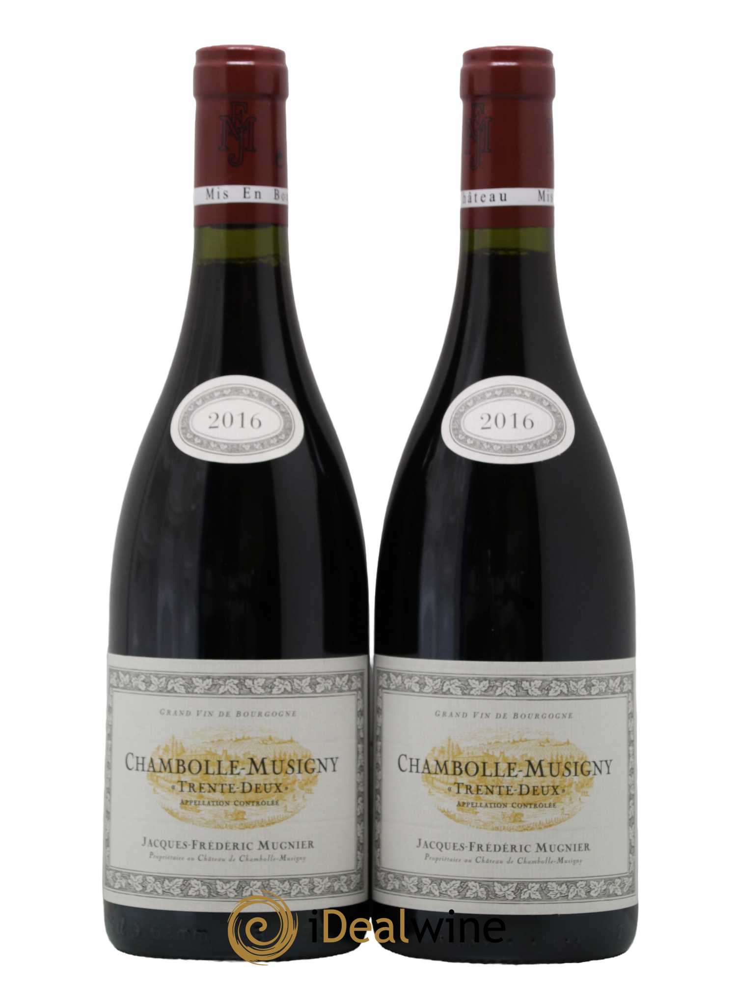 Chambolle-Musigny Trente deux Jacques-Frédéric Mugnier  2016 - Lot de 2 Bouteilles