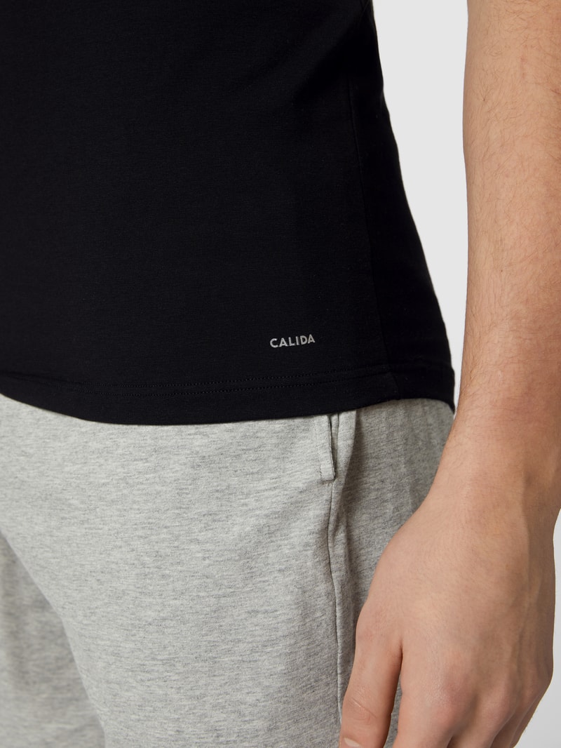 Tanktop mit Stretch-Anteil in schwarz