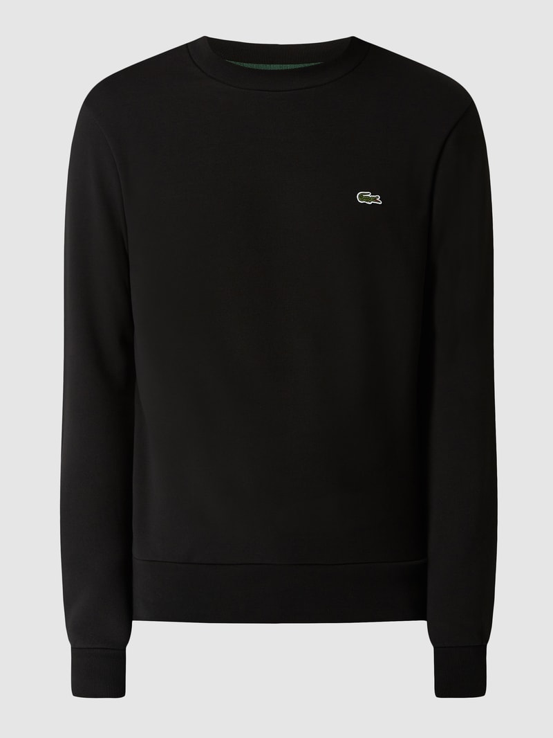 Sweatshirt mit Logo-Detail in schwarz