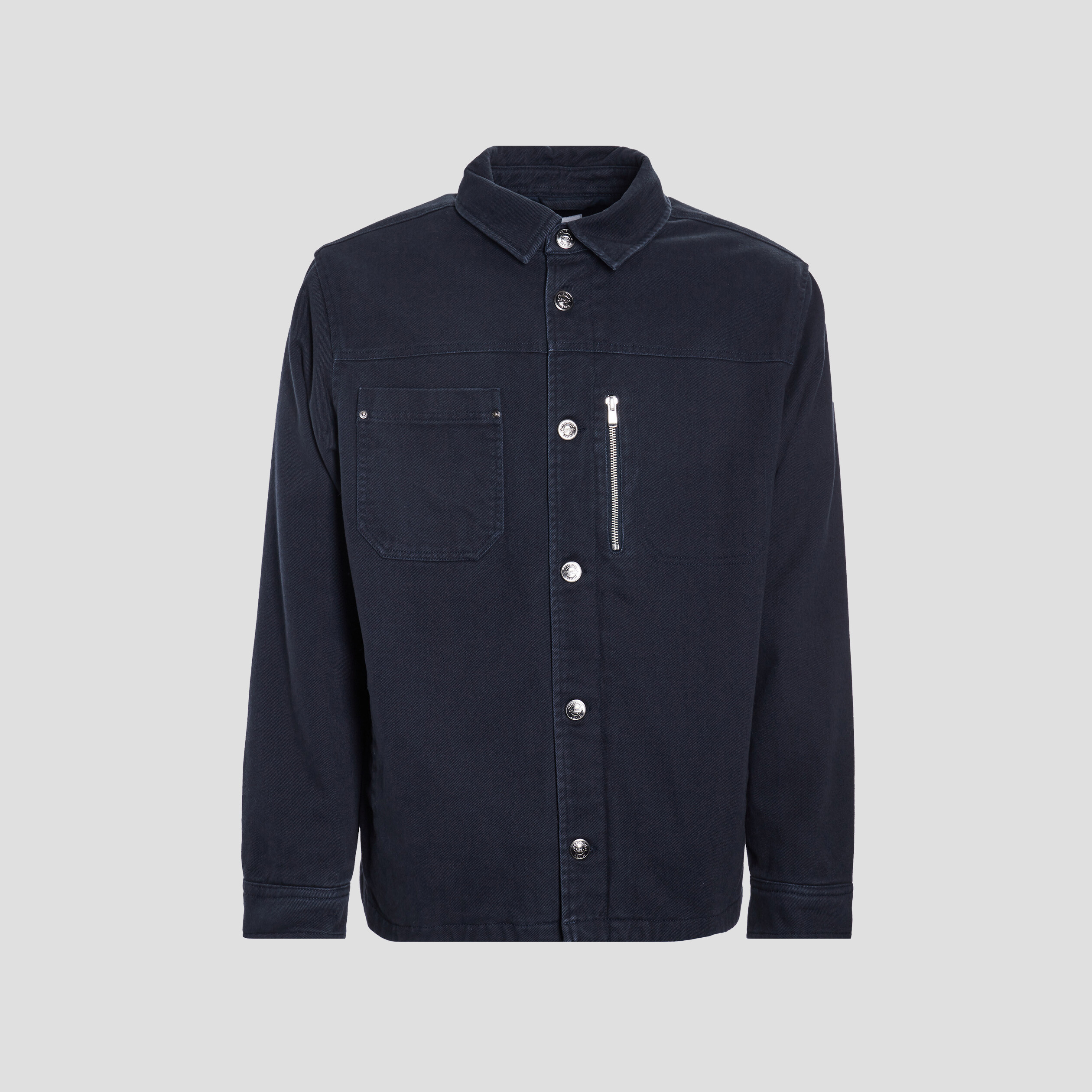 Veste droite boutonnée bleu marine homme | La Halle