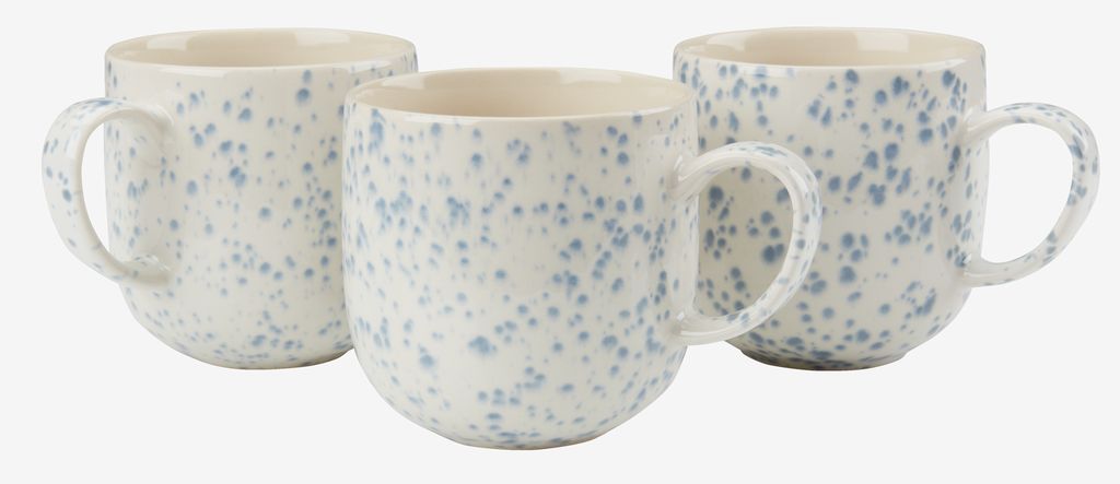 Caneca de grés ALF ALF 40cl Ø9xH9cm azul