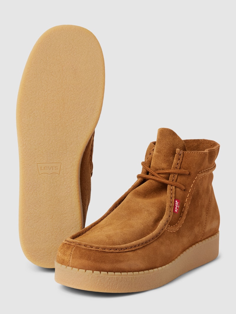 Boots aus Leder Modell 'RED TAB' in cognac