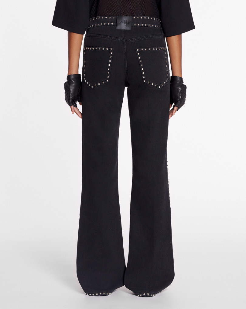 LANVIN X FUTURE PANTALON ÉVASÉ À CLOUS POUR FEMME