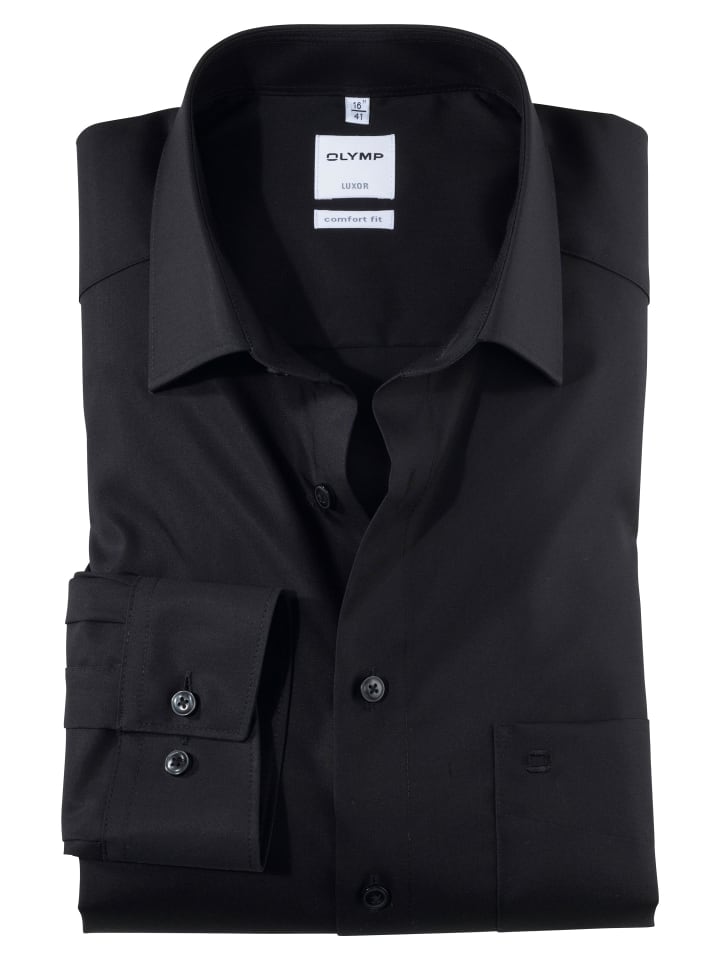 OLYMP  Hemd Luxor in Schwarz günstig kaufen
