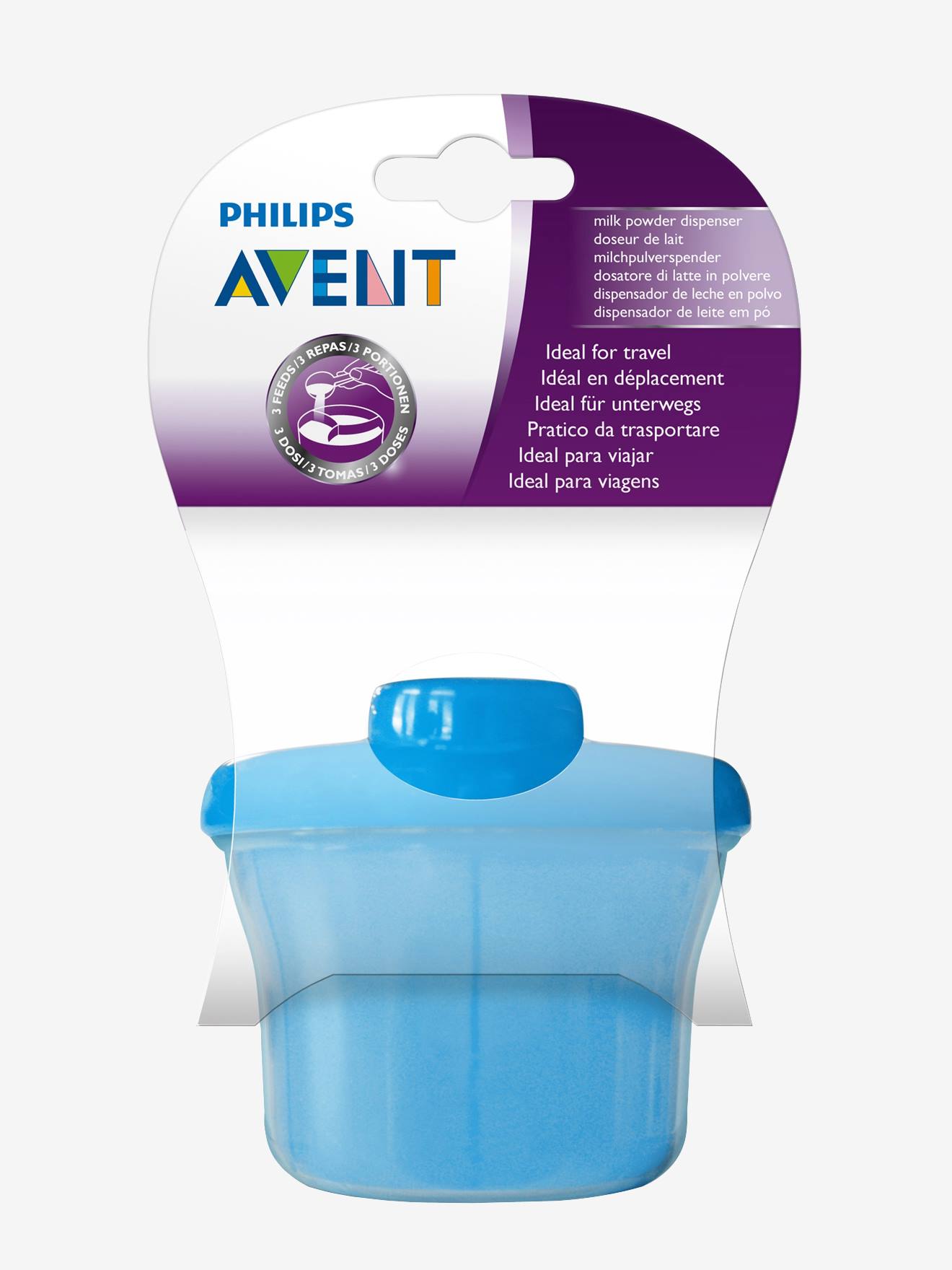 Boite doseuse de lait Philips AVENT bleu