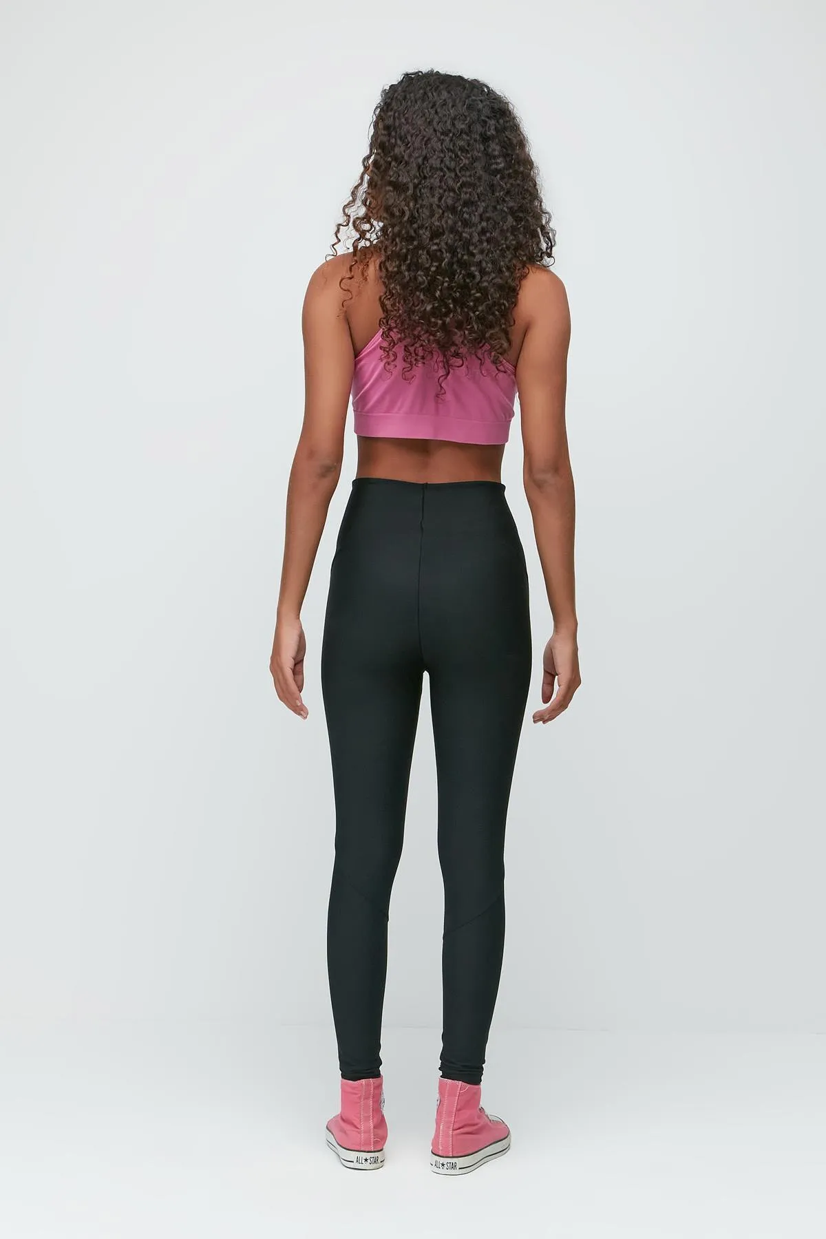 C&City  Karyoka Lange Sportleggings mit hoher Taille 9403 Schwarz