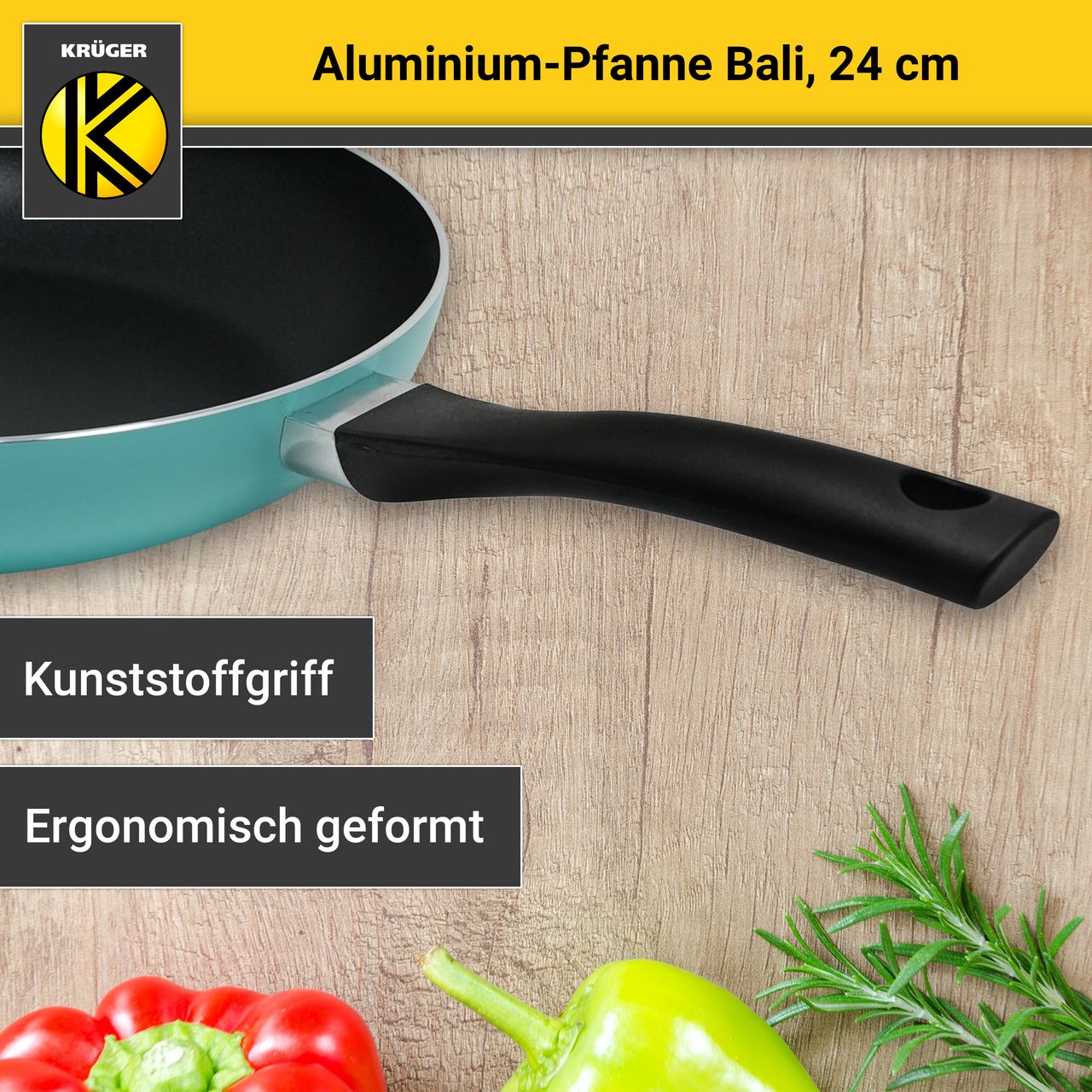 Karl Krüger Aluminium Pfanne Bali, 24 cm