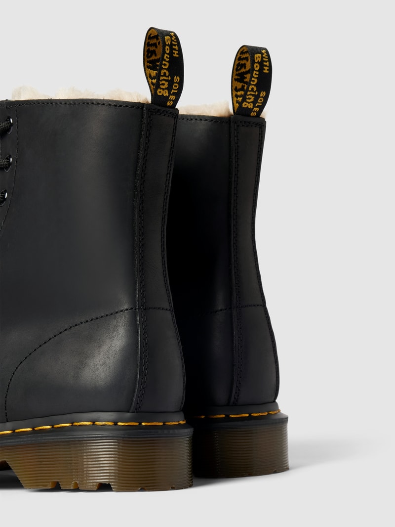 Boots aus Leder Modell 'Serena' in schwarz