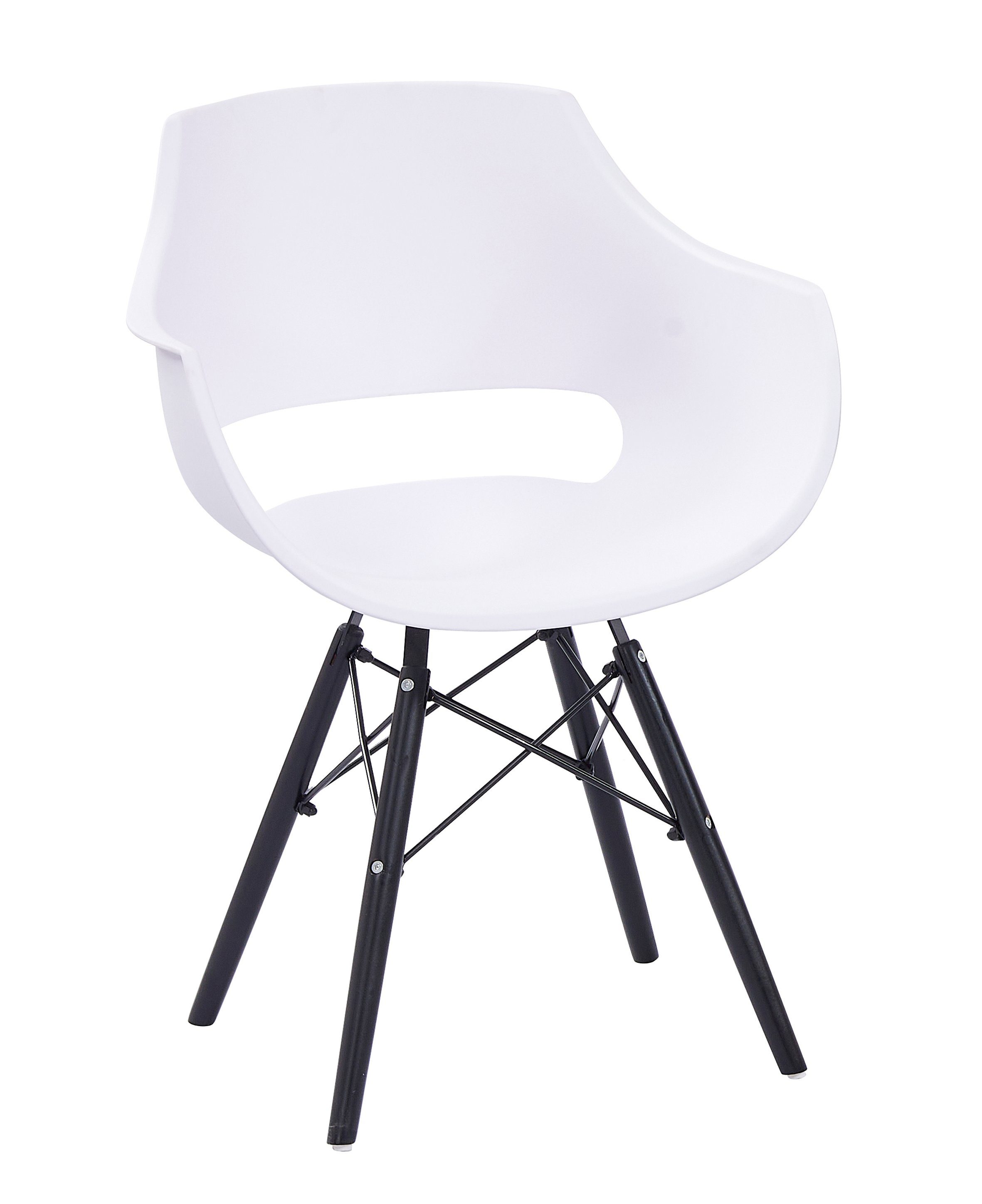 Junado® Schalenstuhl Lea, aus Kunstoff im Retro-Design, Metallfüße, verschiedene Farben