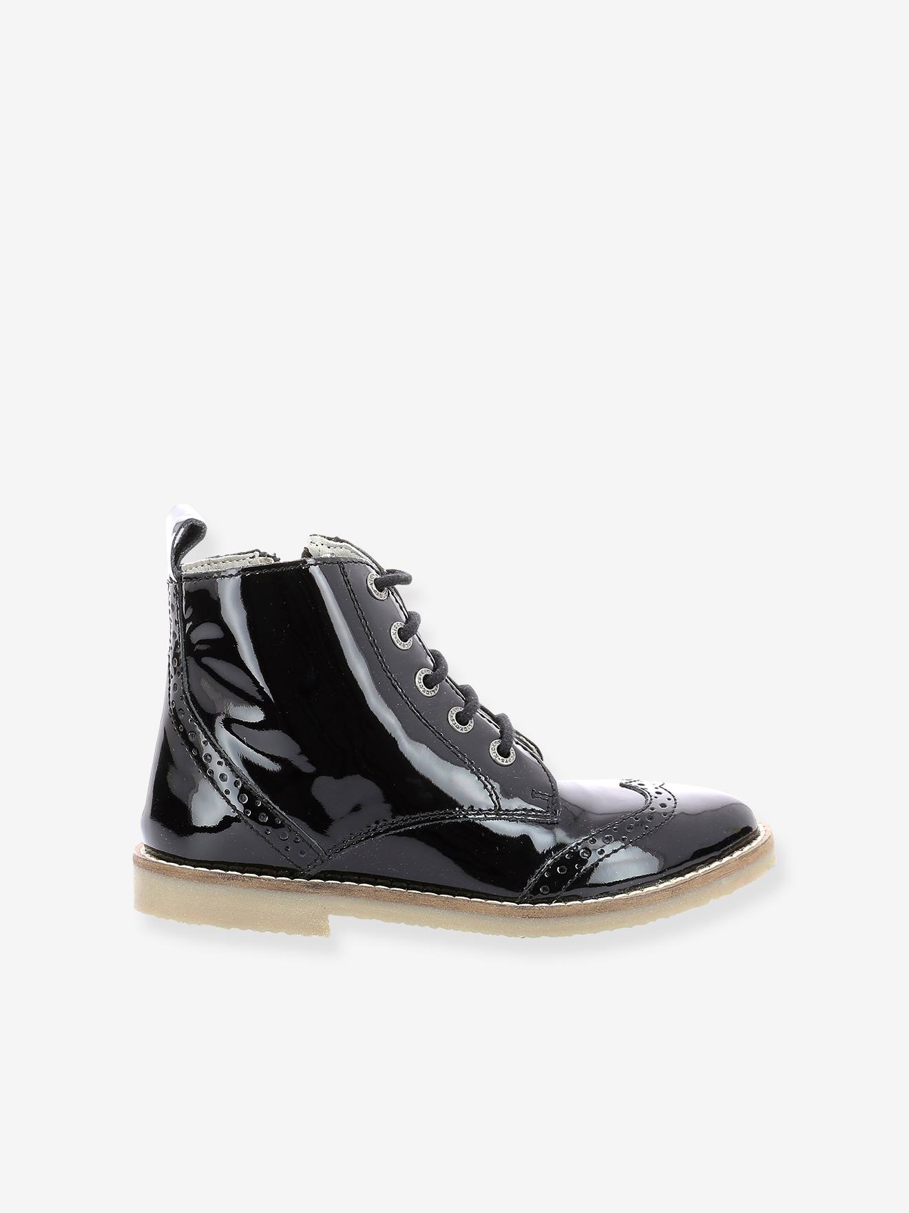 Bottillons cuir fille Tyrol KICKERS® noir