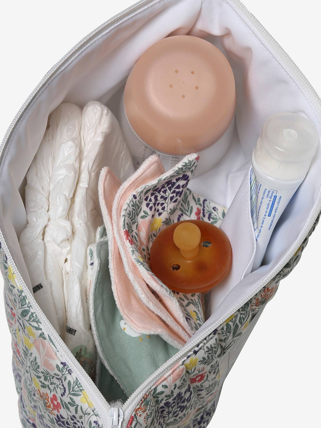 Trousse de toilette enfant en coton champêtre