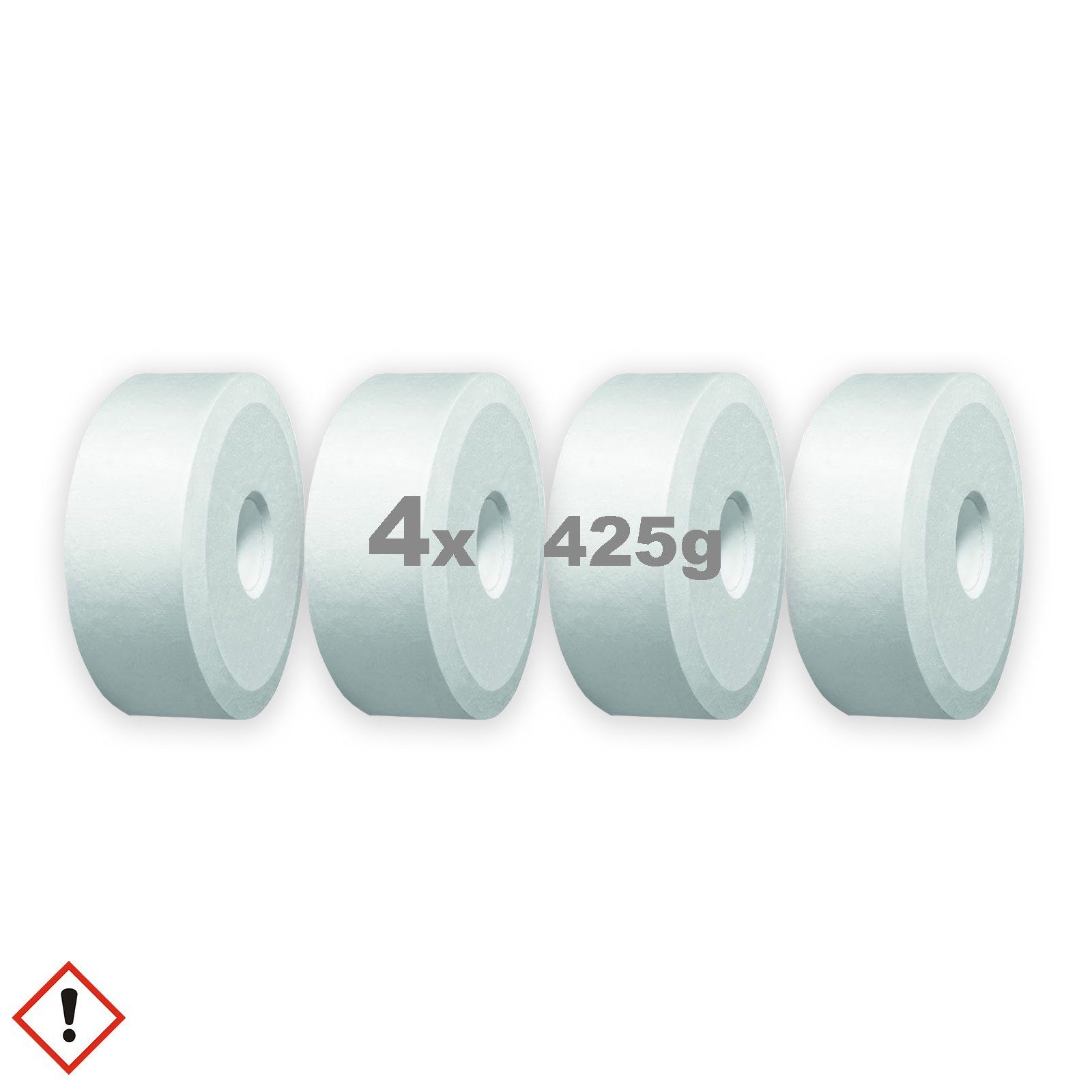 BlueCraft Luftentfeuchter-Nachfüllpack Nachfüller Schlafzimmer Wohnung gegen Schimmel, Entfeuchter Granulat Tabs mit Loch 8x 425g für Raumentfeuchter
