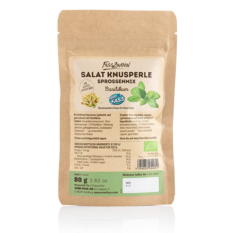 Bio-Salat Knusperle Sprossenmix Basilikum
