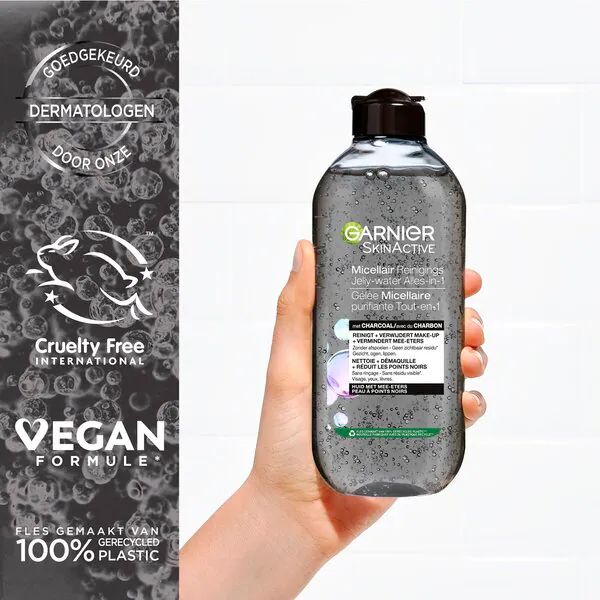 Garnier SkinActive All-in-1 micellás tisztító zselés víz faszénnel 400ml