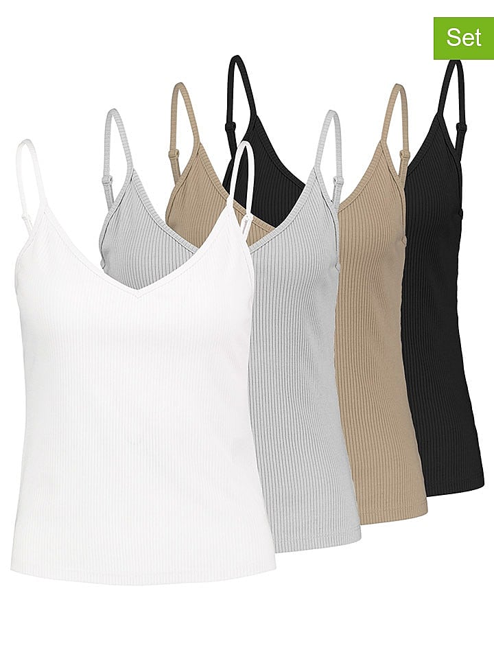 Sublevel 3er-Set Tops: weiß/grau/schwarz günstig kaufen M