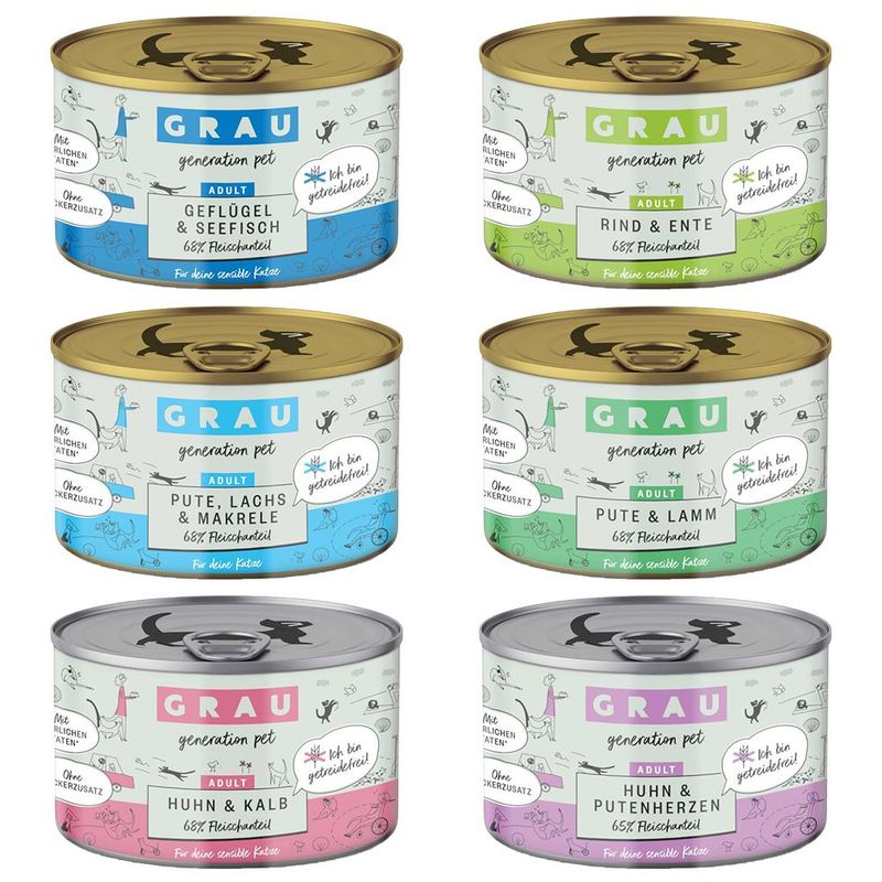 Sparpaket GRAU Adult Getreidefrei 24 x 200 g