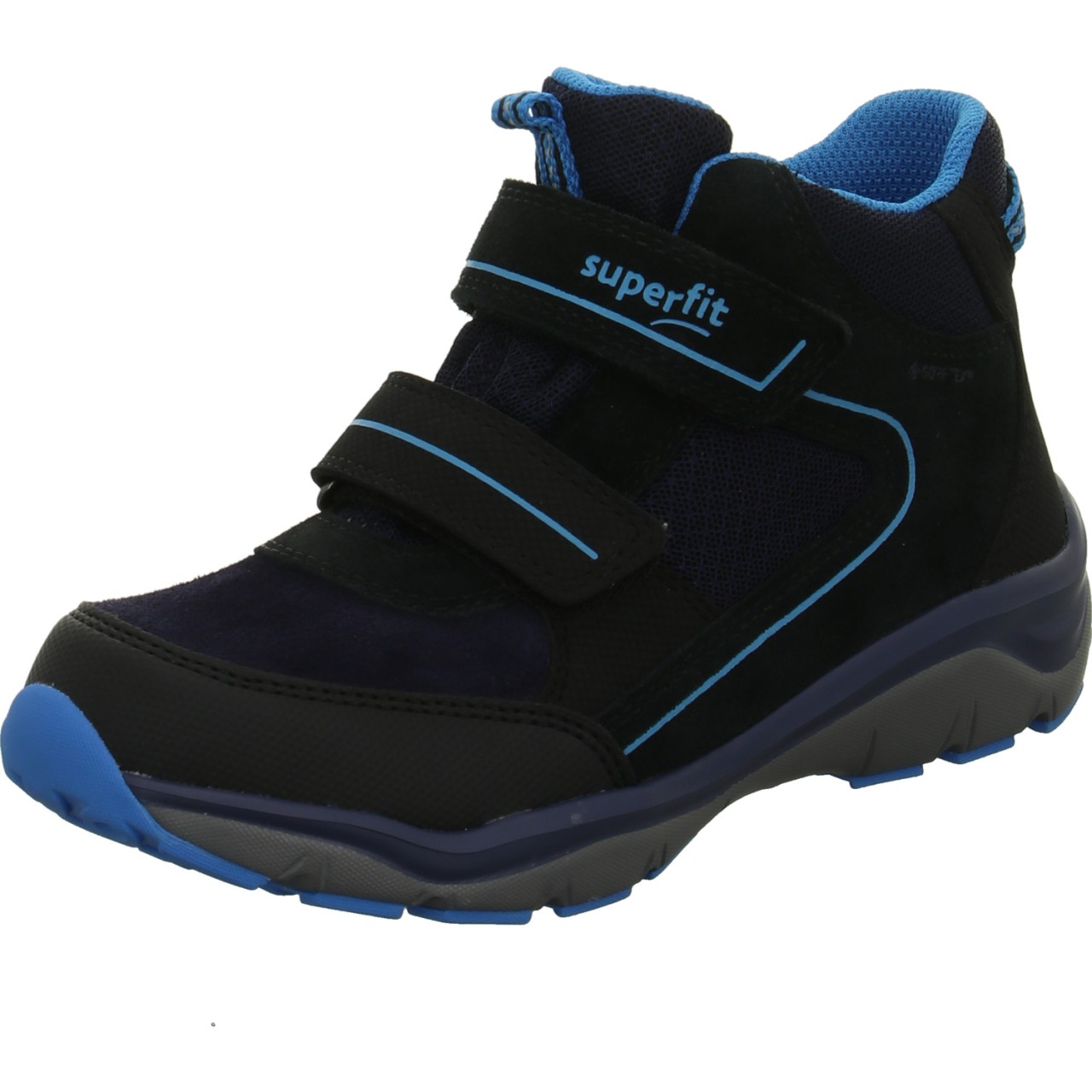 SUPERFIT Stiefel Jungen schwarz schwarz/blau