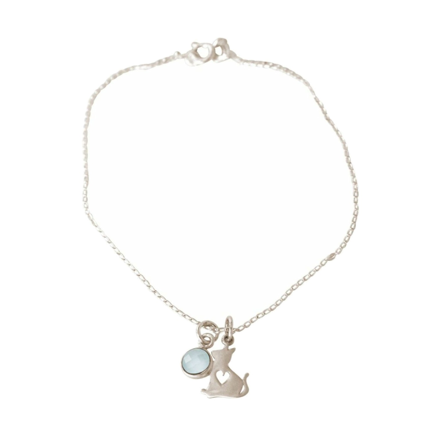 Armband 'KATZE - KÄTZCHEN Chalcedon'