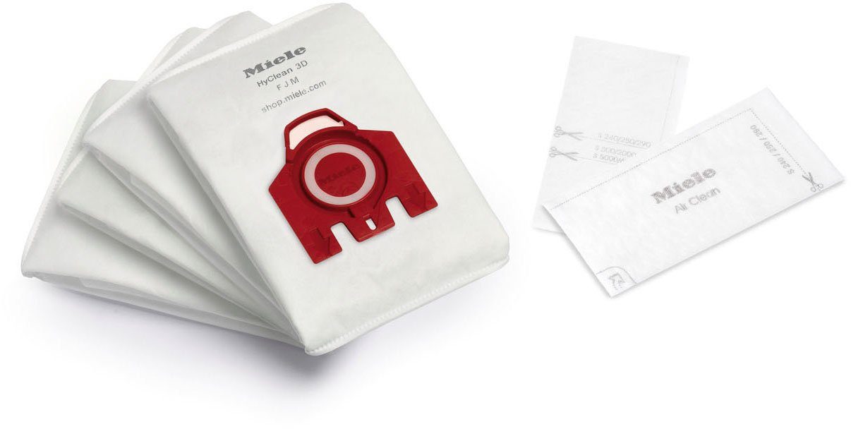 Miele Staubsaugerbeutel HyClean 3D Efficiency FJM, passend für MIELE, 4er- Pack
