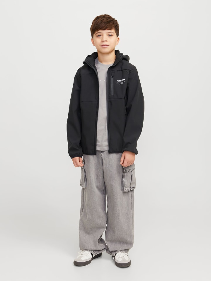JACK & JONES Junior Softshelljacke  JJTHEO SOFTSHELL JACKET in black günstig kaufen