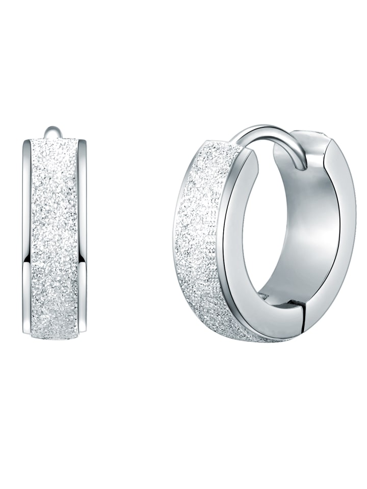 Eastside NY Creolen Edelstahl in silber günstig kaufen 1 cm
