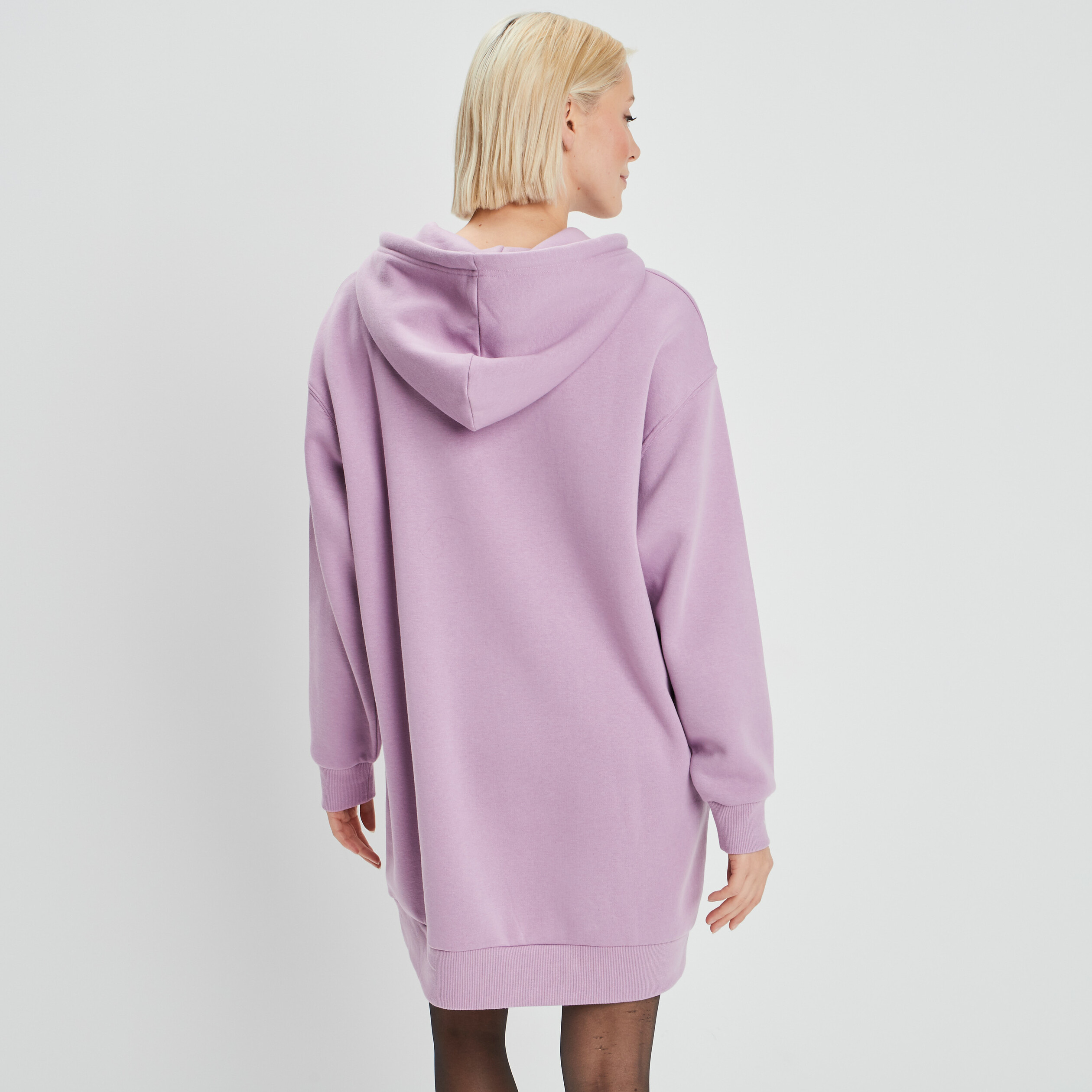 Robe sweat à capuche violet clair femme | La Halle