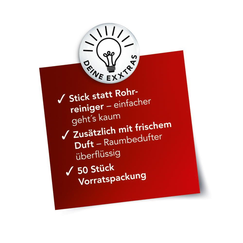 MAXXMEE Abfluss-Sticks 50er-Pack - Meeresbrieseduft