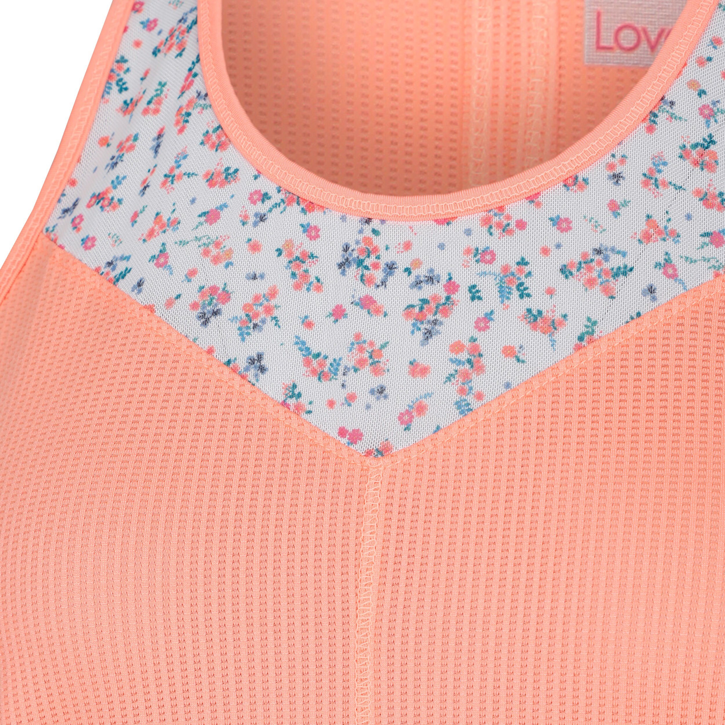 Blossom Tie Back Tank-Top Damen - Apricot, Mehrfarbig