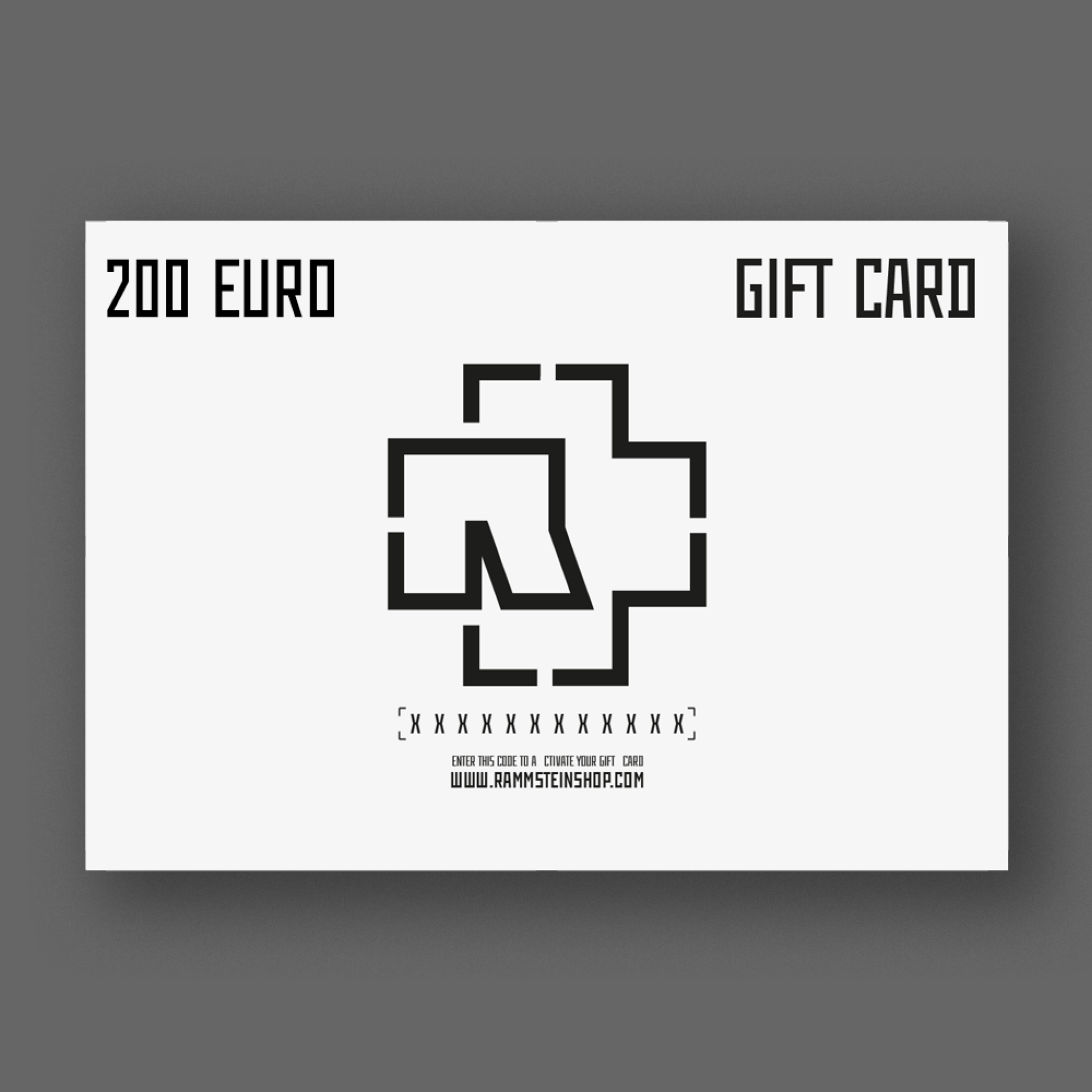 Rammstein Gutschein ”200”