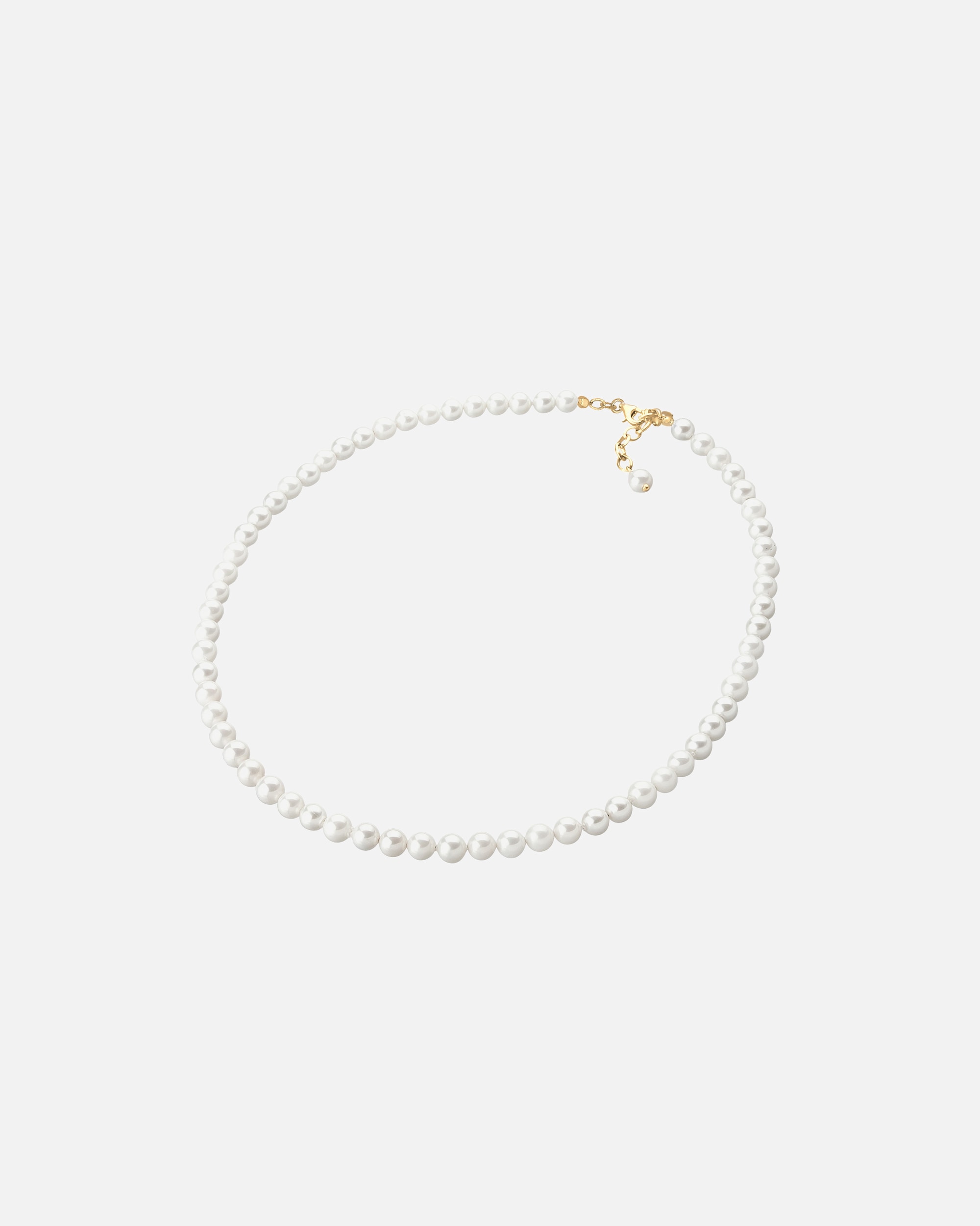 Ženska elegantna preprosta poročna obleka Elli z biseri iz sterling srebra 925