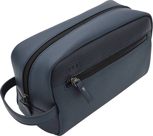 JUMP Boston Kulturbeutel Leder 26 cm