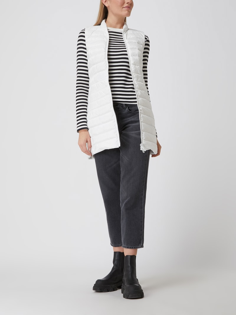 Daunenweste mit Stehkragen Modell 'Gigas' in offwhite