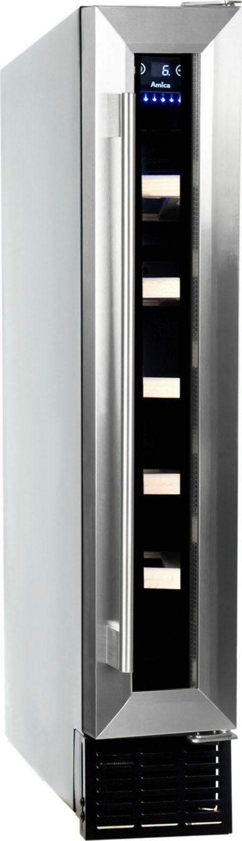 Amica Weinkühlschrank WK 341 101 E,für 6 Standardflaschen á 0,75l, Standkühlschrank