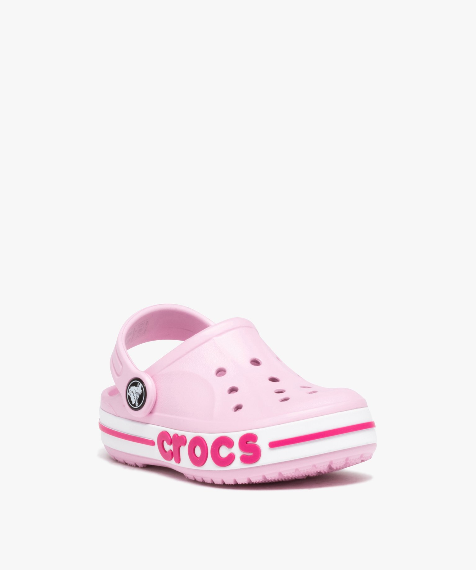 Sabots souples fille unies à semelle épaisse - Crocs rose | GEMO