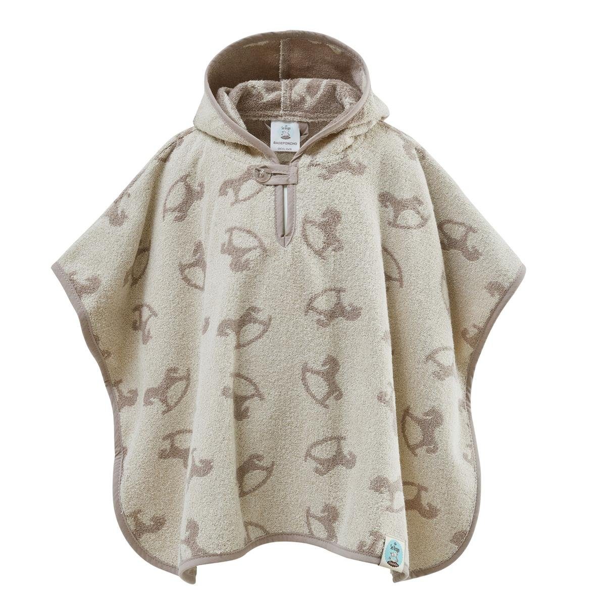 SEI Design Badeponcho Baby Kinder Badeponcho mit Kapuze, Schnittform Länge, Material, Ausstattung, Art Verschluss, Besondere Merkmale