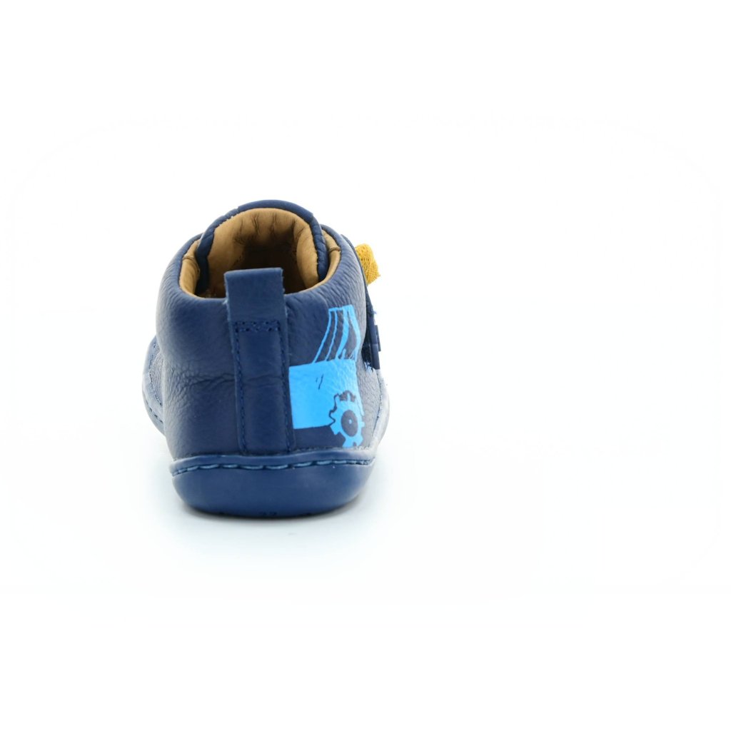 Camper Peu Cami Sell. Yard Traktor Blue (80153-099 First Walkers) dunkel blaue Mid Cut Barfußschuhe