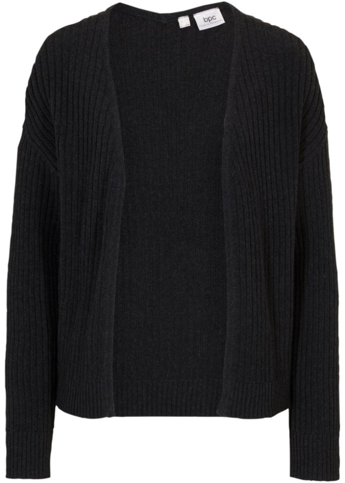 Offene Strickjacke, verkürzt