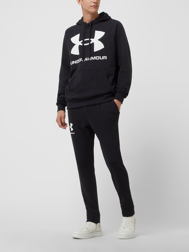 Hoodie mit Känguru-Tasche Modell 'RIVAL FLEECE BIG LOGO' in schwarz