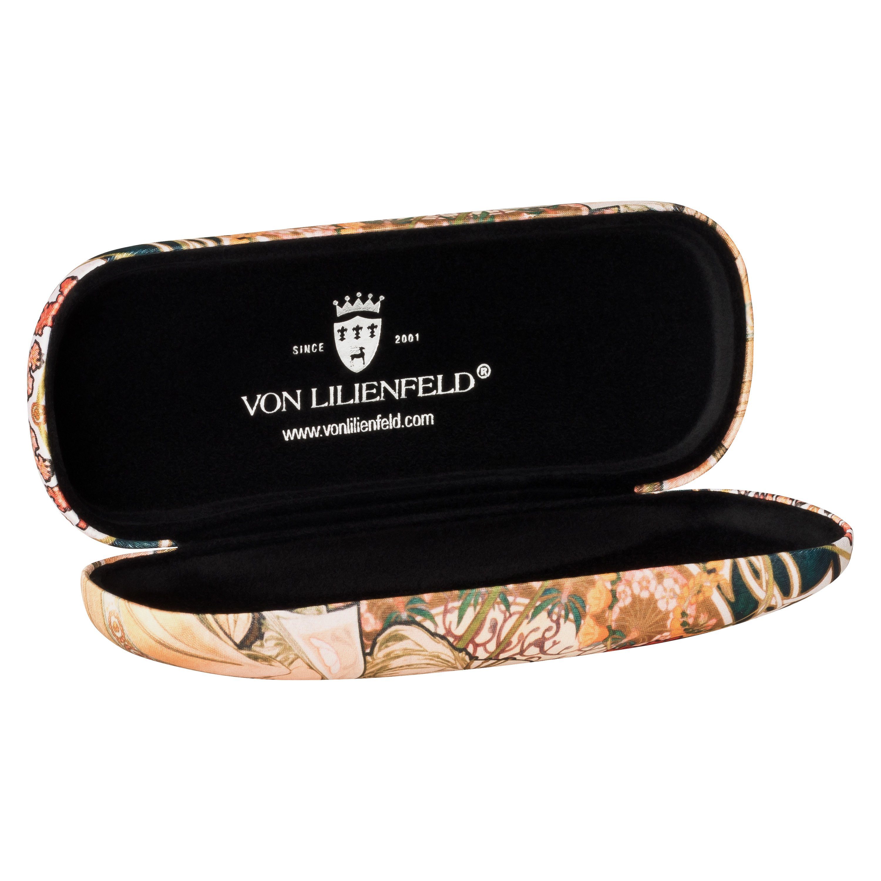 von Lilienfeld Brillenetui Brillenetui Alfons Maria Mucha : F. Champenois Kunst Motiv Brillenbox, stabiles mit Mikrofaser bezogenes Hardcase